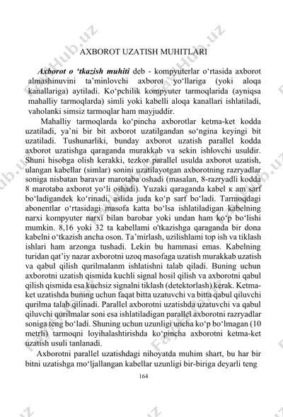 axborot uzatish muhitlari — DOCX