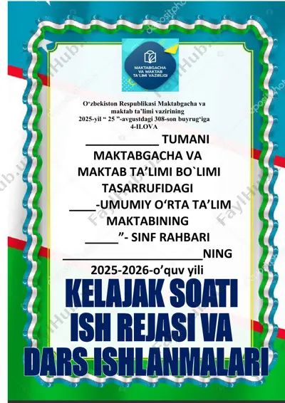maktabgacha ta'lim tashkilotlaridagi ma'naviy-ma'rifiy ishlar samaradorligini oshirish — DOCX