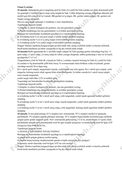 qalampirning meva ranglarini o'zgartirish — DOCX