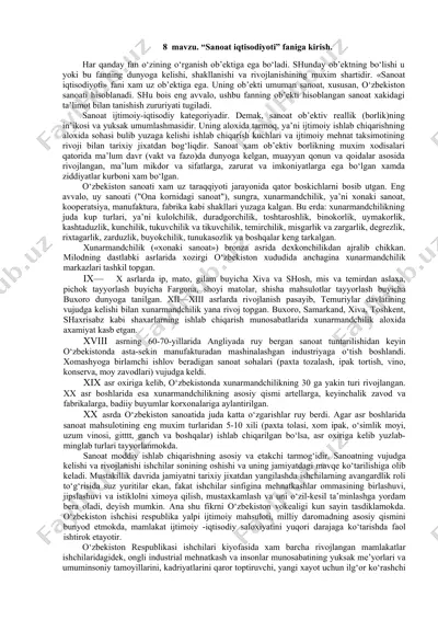 "sanoat iqtisodiyoti" — DOCX