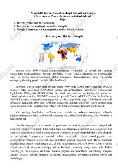 internet orqali muloqot tamoyillari — DOCX