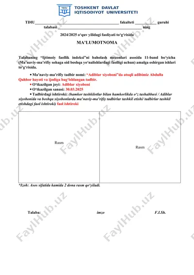 ijtimoiy faollik indeksi — DOCX