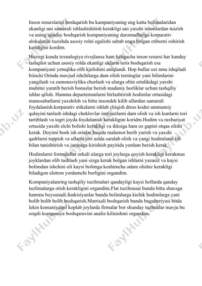 inson resurslari boshqarish — DOCX