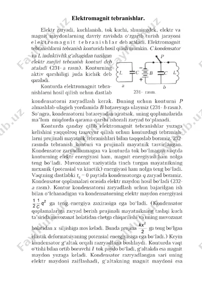 elektromagnit tebranishlar — DOCX