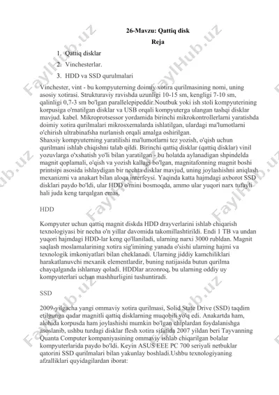 qattiq disk — DOCX