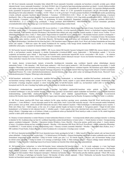 ms excel dasturida matematik formulalar bilan ishlash — DOCX