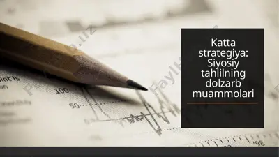 katta strategiya: siyosiy tahlilning dolzarb muammolari — PPTX