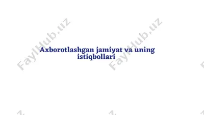axbarotlashgan jamiyat va uning istiqbollari — PPTX