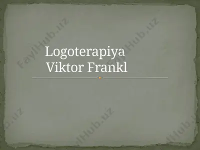 logoterapiya — PPTX