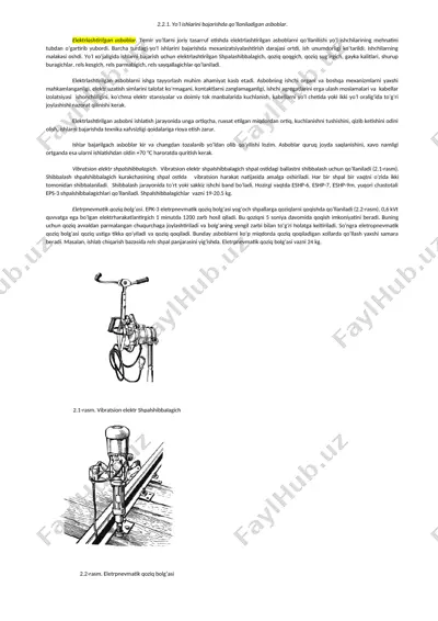 elektrlashtirilgan asboblar — DOCX