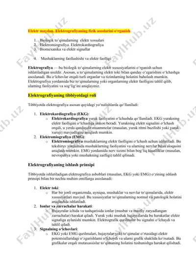 elektrografiya — DOCX
