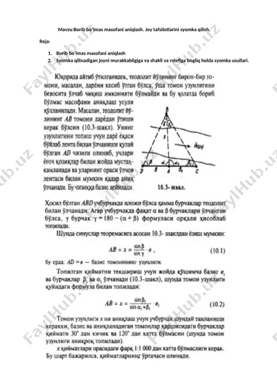**masofani aniqlash usullari** — DOCX