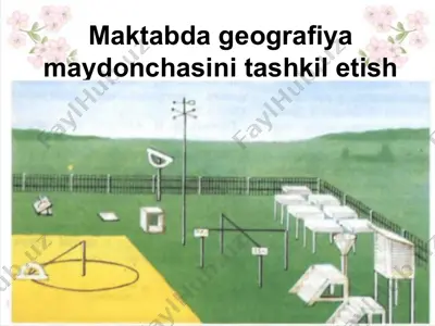 maktabda geografiya maydonchasini tashkil etish — PPTX