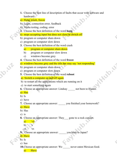 it troubleshooting quiz — DOCX