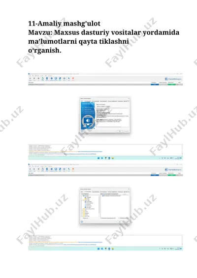 antivirus dasturini ornatish va yangilash — DOCX