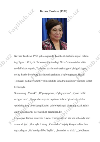 kavsar turdieva — DOCX