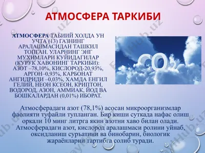 атмосфера таркиби — PPTX