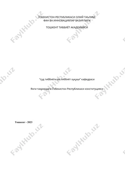 o‘zbekiston respublikasi konstitutsiyasi — DOCX