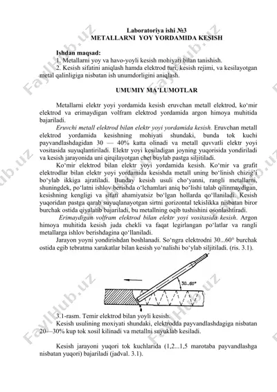 mеtаllаrni yoy yоyidа kеsish — DOCX
