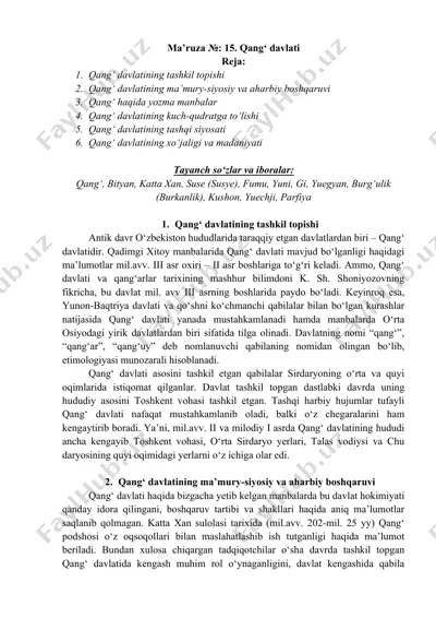 qang' davlati — DOCX