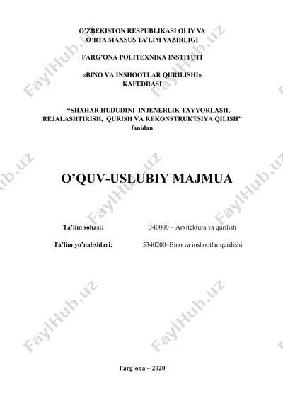 o’quv-uslubiy majmua — DOCX