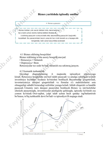 biznes yuritishda iqtisodiy omillar — DOCX
