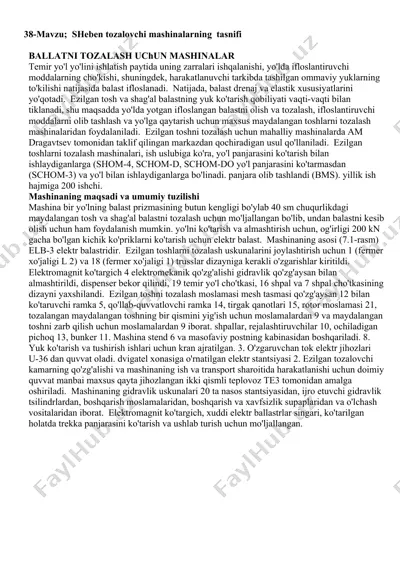 to'zalash mashinalari — DOCX