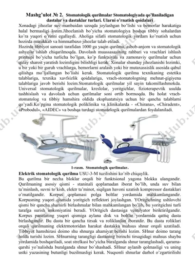 stomatologik qurilmalar — DOCX