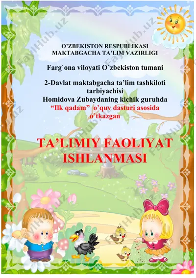 "mening oilam" mashg'uloti — DOCX