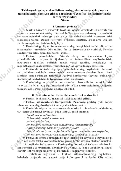 "texnofest" loyihasi — DOCX