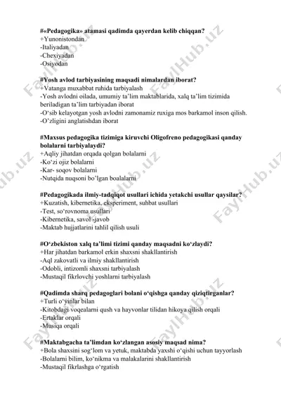pedagogika asoslari — DOCX