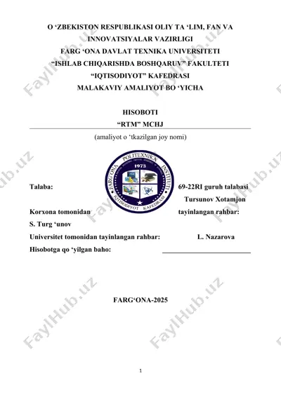 "rtm" mchj hisoboti — DOCX