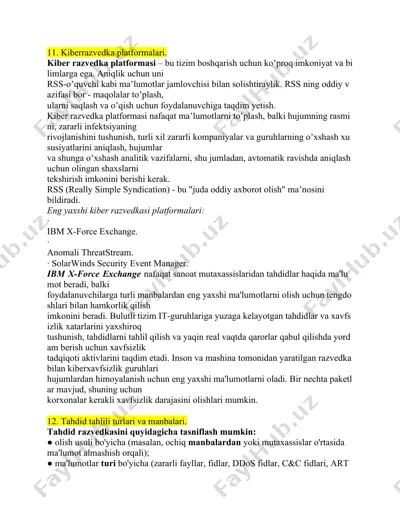 kiberrazvedka platformalari — DOCX