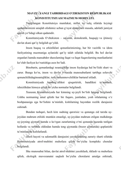 o'zbekiston konstitutsiyasi — DOCX