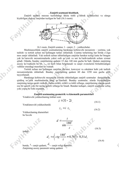 zanjirli uzatma — DOCX