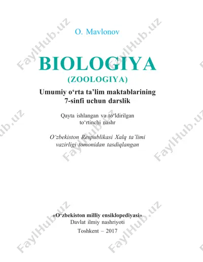 hayvonlar haqida umumiy ma'lumotlar — DOCX
