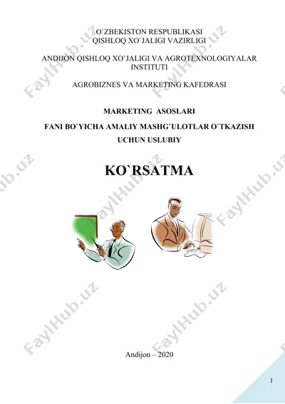 amaliy mashgulotlar o'tkazish bo'yicha uslubiy ko'rsatma — DOCX