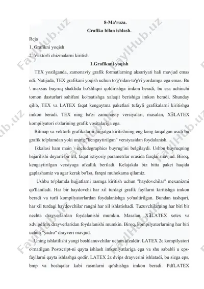 grafika bilan ishlash — DOCX
