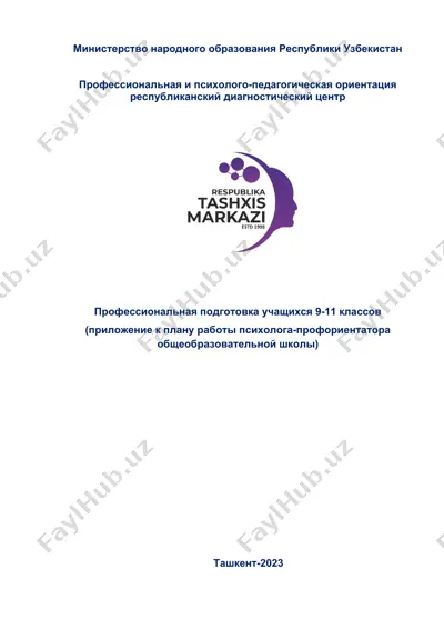 учебная программа психолого-педагогического сопровождения профессионального выбора учеников — DOCX