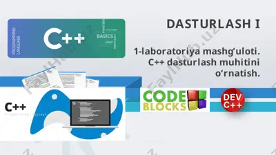 laboratoriya mashg‘uloti. c++ dasturlash muhitini o‘rnatish — PPTX