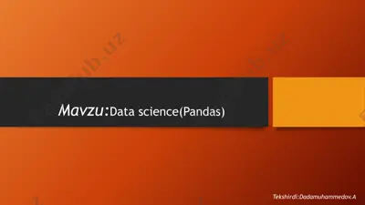 pandas — PPTX