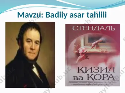 badiiy asar tahlili — PPTX