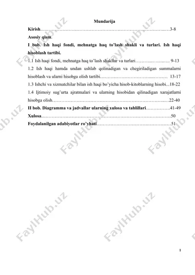 ish haqi fondi va mehnatga haq to’lash shakli — DOCX