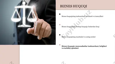 biznes huquqi — PPTX