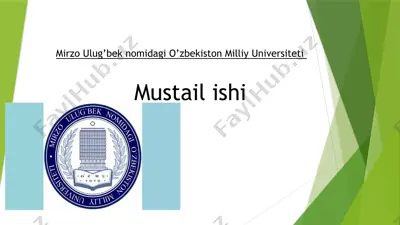 psixik rivojlanish va davrlashtirish muammosi — PPTX