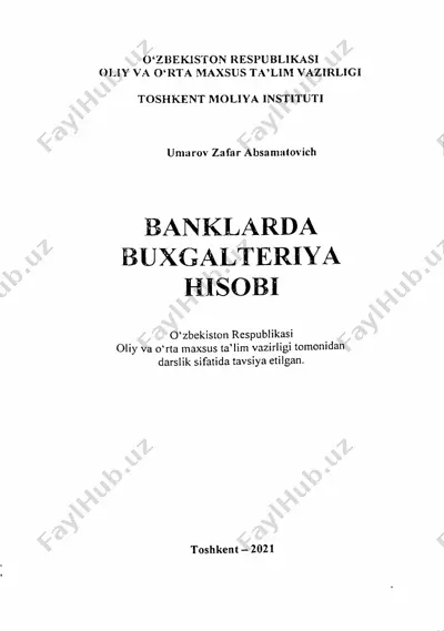 banklarda buxgalteriya hisobi — PDF