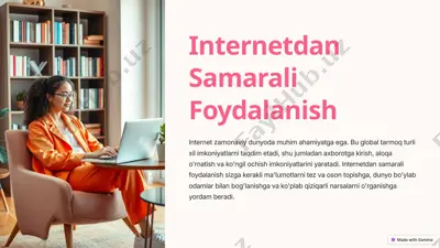 internetdan samarali foydalanish — PPTX