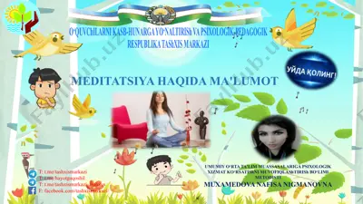 meditatsiya haqida ma'lumot — PPTX