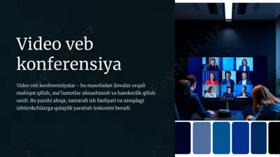 video veb konferensiya — PPTX