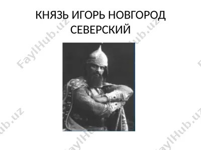 князь игорь новгород северский — PPTX